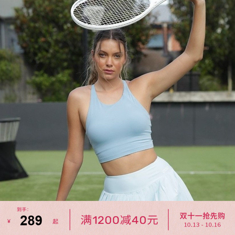 LornaJane运动内衣瑜伽健身背心胸垫上衣Rewind瑜伽服强度女高蓝