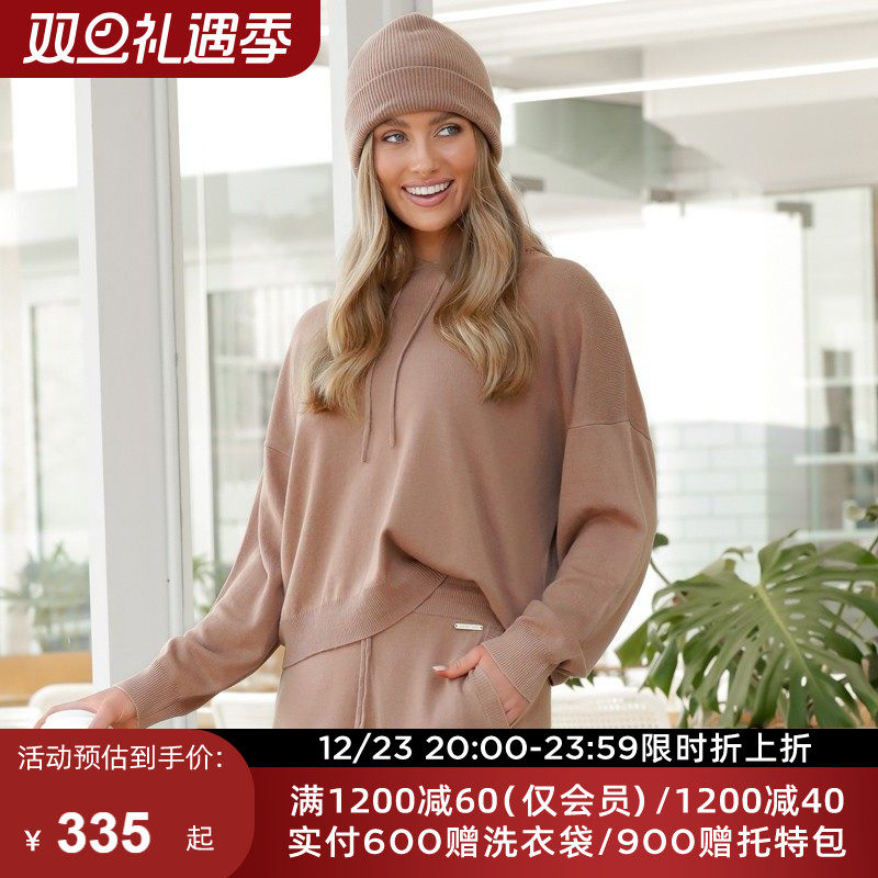 LORNAJANE羊毛连帽针织上衣