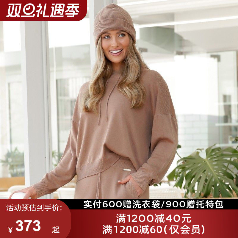 LORNAJANE羊毛连帽针织上衣