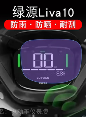 绿源Liva10电动车仪表液晶显示屏保护贴膜幕非钢化纸TDT7313Z改装