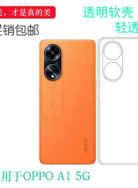 适用OPPO A1 5G专用手机壳A1 2023版硅胶壳PHS110保护套防摔软壳合身百搭圆润白色防掉落圆弧高透软壳清水套