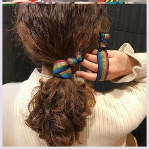 飘带橡筋扎头发皮筋发圈韩版发绳女气质放置手腕加粗胶皮套夏季大