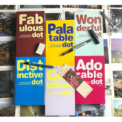 糖果色dot笔记本涂鸦横线日记本