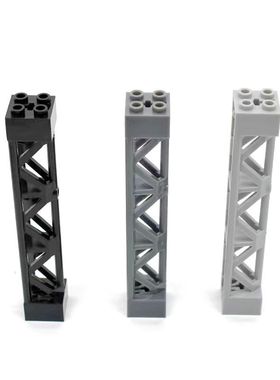 兼容乐高建筑零件58827支柱积木长条 2x2x10街景diy支撑柱子搭建