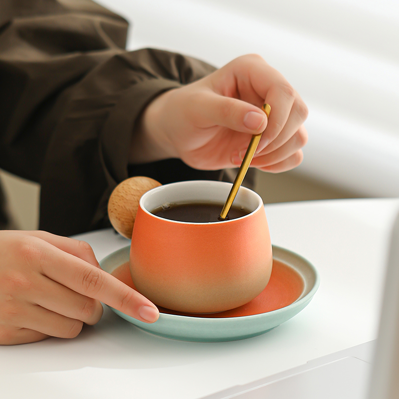 恬静生活咖啡杯陶瓷水杯