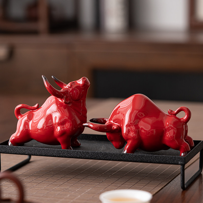 恬静生活茶宠摆件装饰牛