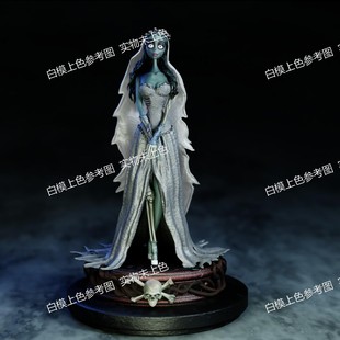 独家gk白模艾米丽3d打印模型白模上色练习雕像高颜值