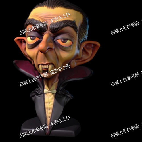 独家gk白模德古拉3d打印模型白模上色练习雕像高颜值