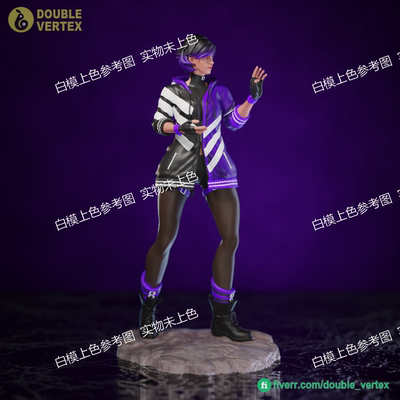 独家gk白模铁拳 丽奈3d打印模型白模上色练习雕像高颜值
