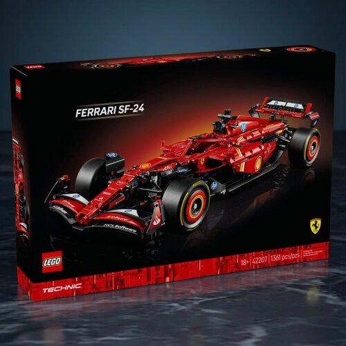 LEGO/乐高42207法拉利 SF-24 F1 赛车玩具积木