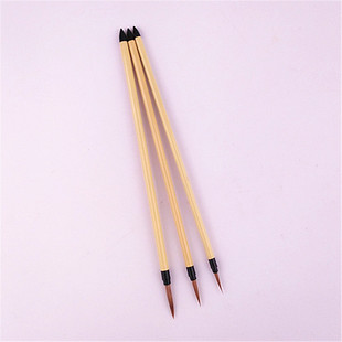 钢杆画笔大中小楷狼毫工笔国画叶筋花鸟人物动物勾线毛笔满28包邮