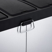 24L不锈钢三分类垃圾桶 家用办公室3分类垃圾桶u. 分色脚踏垃圾桶