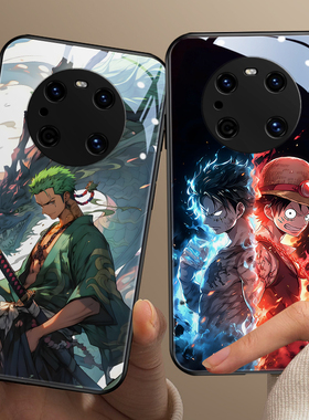 海贼王适用华为mate80pro手机壳古风nova15新款pura70pro动漫创意60p路飞索隆荣耀x70艾斯500个性magic8畅享+