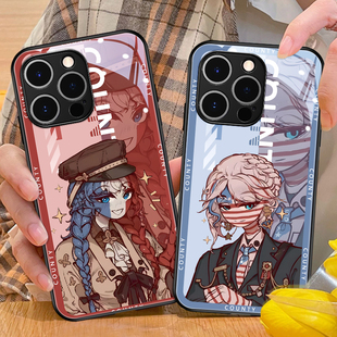 CH国家拟人适用苹果16promax手机壳五常iPhone15新款14pro玻璃13波兰球12mini瓷11小众xr创意8plus周边7p国拟