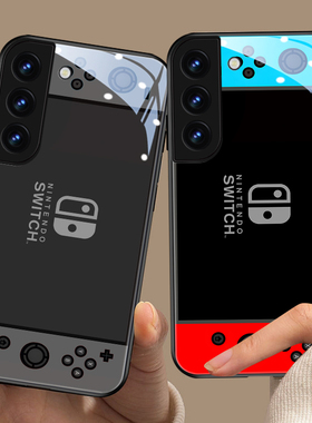 switch适用三星s25ultra手机壳任天堂24高级note20ultra玻璃s23游戏机a54趣味22创意10网红款s21男8个性s9+壳