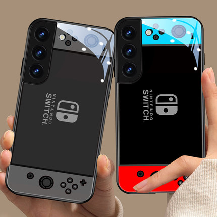 switch适用三星s25ultra手机壳任天堂24高级note20ultra玻璃s23游戏机a54趣味22创意10网红款s21男8个性s9+壳