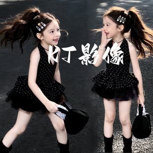 女童复古主题摄影写真街拍六一儿童幼儿园T台走秀模特比赛演出服