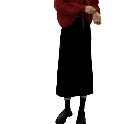 中长裙A字裙韩版宽松半身裙女