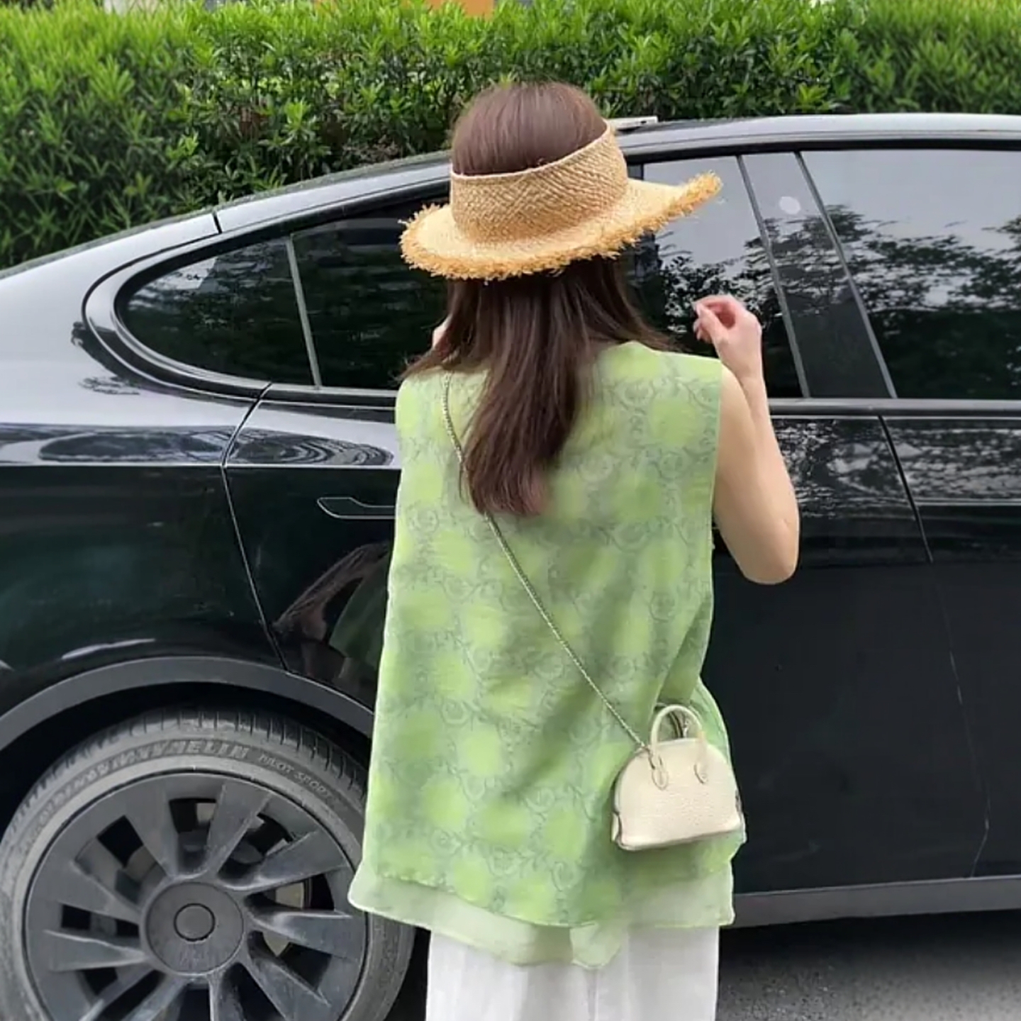 新中式设计感假两件无袖小衫女