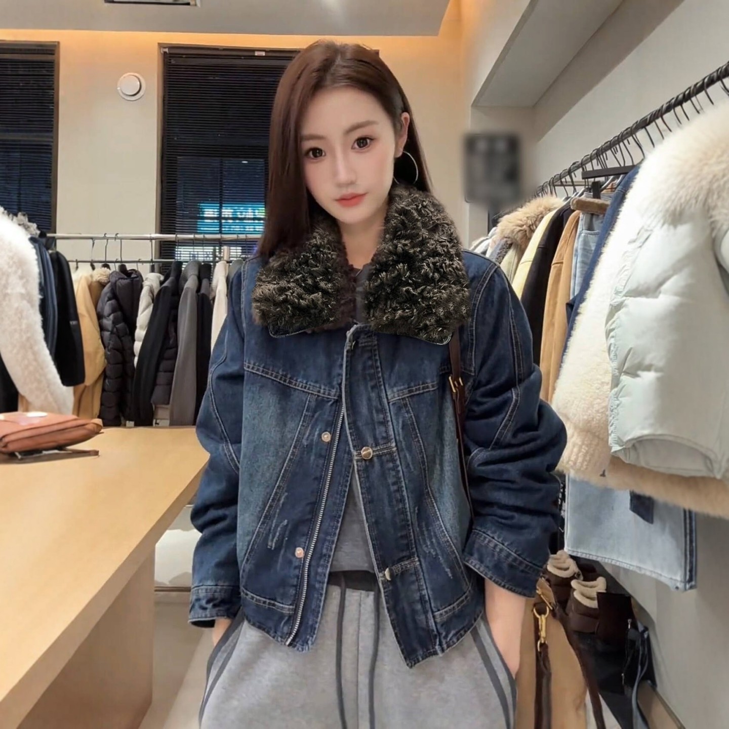 短款时尚设计感加棉加厚牛仔外套女装高级感冬季气质洋气保暖棉服,女装/女士精品,短外套,淘宝优惠券,粉丝福利购,淘宝优惠卷