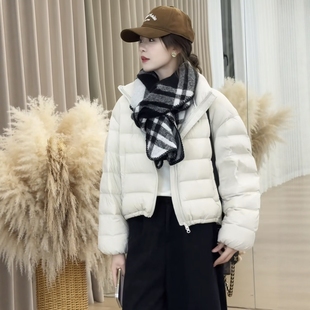 高级感立领排骨羽绒服女装2025年冬季韩系超好看时尚保暖短款上衣