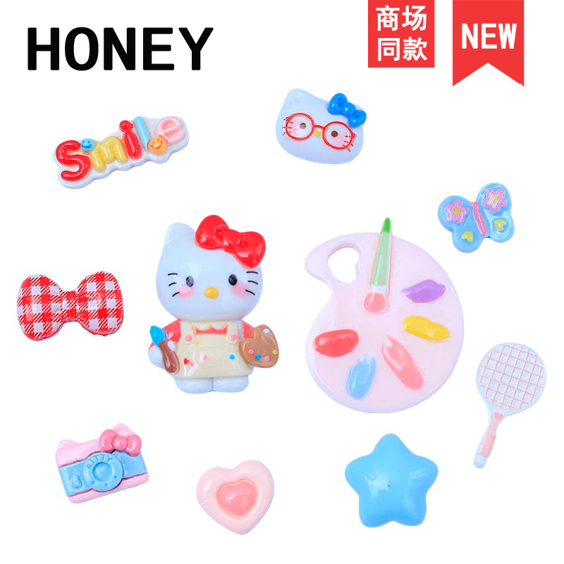 小红书同款适配洞洞鞋鞋花DIY配饰可拆鞋扣绘画kk系列配件Crocs