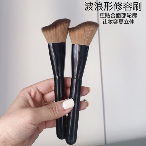 A115修容刷波浪形贴合脸部轮廓侧脸斜角阴影刷初学者晕染化妆刷