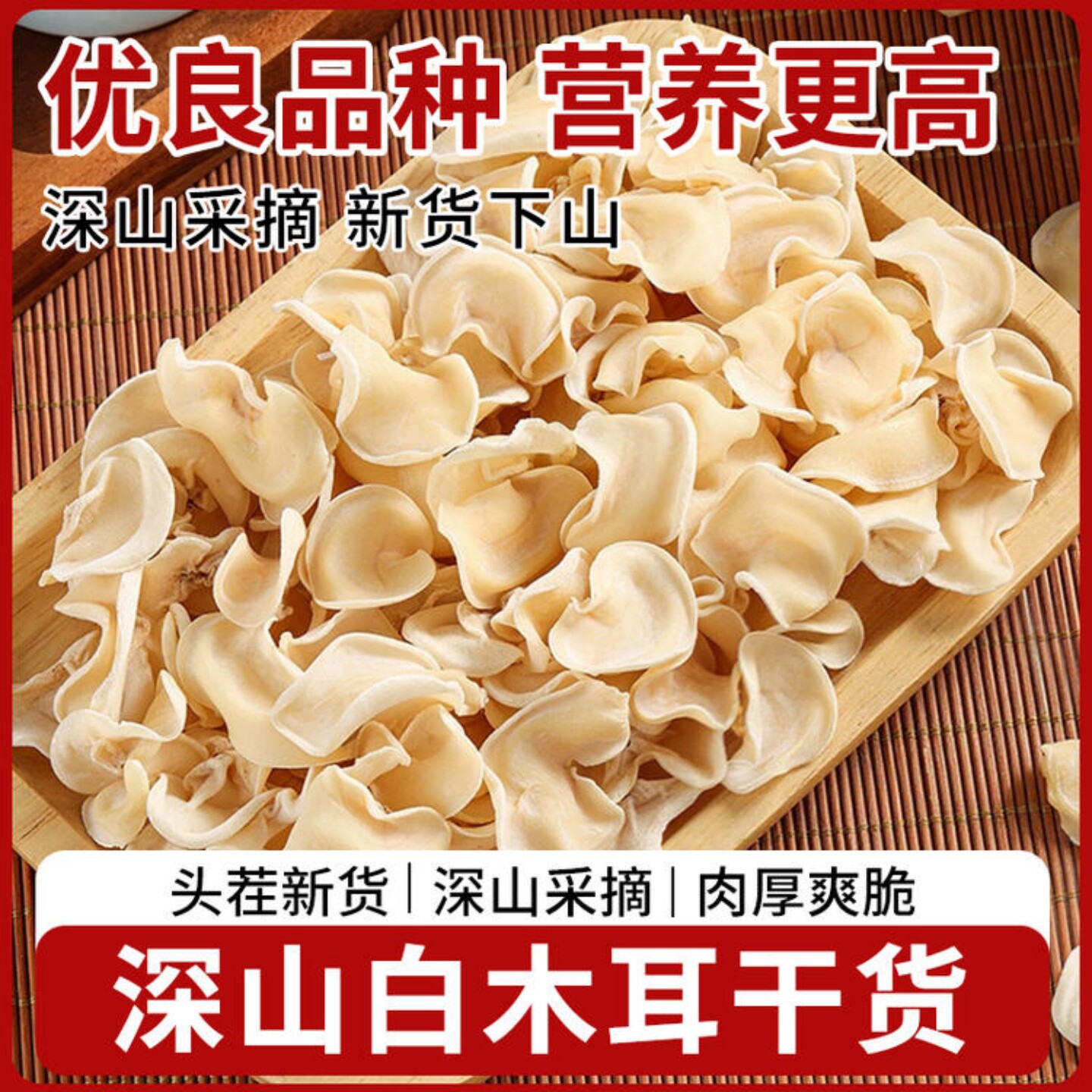 在菌屋正宗云南白玉木耳土特产
