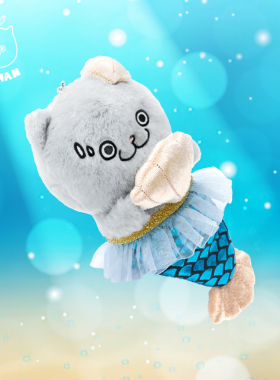 CATXMAN美人鱼挂饰造型猫星侠