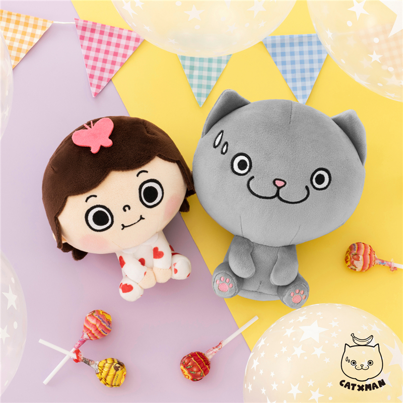 CATXMAN周柏豪SONYA坐姿可爱公仔