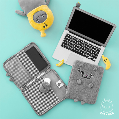 CATXMAN 周柏豪 TEXTURED TABLET 猫星侠图案手提电脑毛绒 保护套
