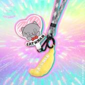 CATXMAN 周柏豪 猫星侠搞怪表情立体香蕉手机挂绳