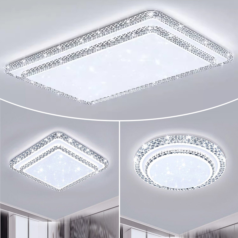 2026年新款客厅灯轻奢吸顶灯led卧室灯简约现代大气水晶灯具主灯,家装灯饰光源,客厅吸顶灯,淘宝优惠券,粉丝福利购,淘宝优惠卷