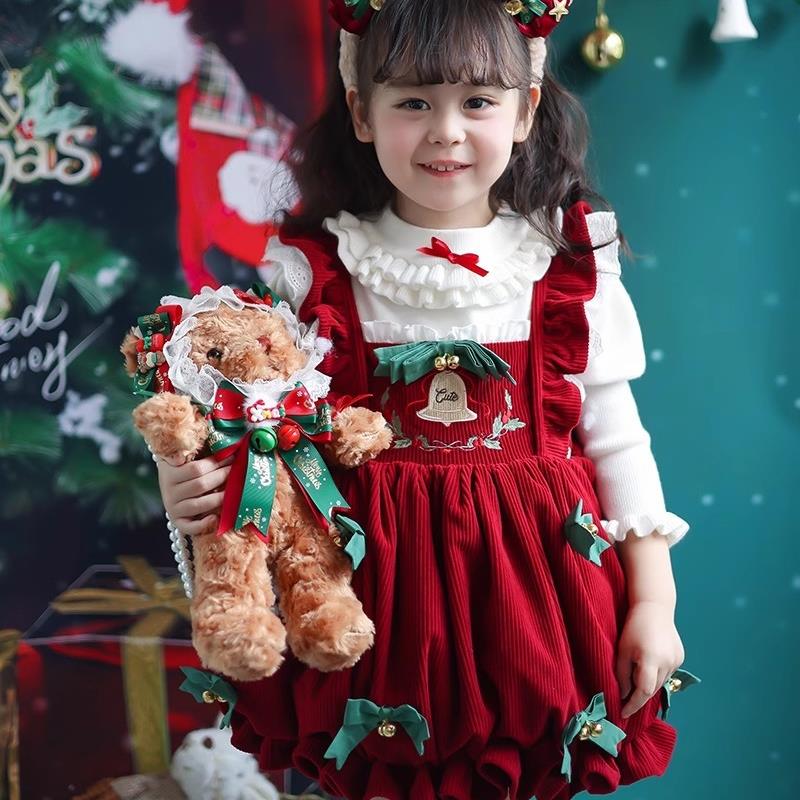 圣诞节儿童服装洛丽塔公主