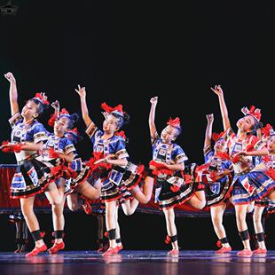 小荷风采表演服侗族瑶族苗族瑶山彩云飞演出服儿童少数民族舞蹈服