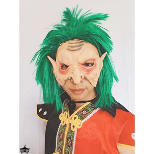 成人西游记妖怪面具牛魔王小钻风狮子王黑熊精金角银角大王披风