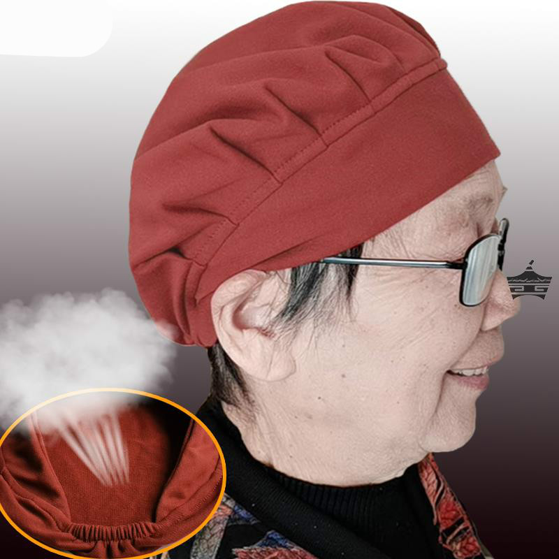 老太太夏单帽子棉薄款包头睡觉头套奶奶妈妈春秋透气吸汗生日寿帽