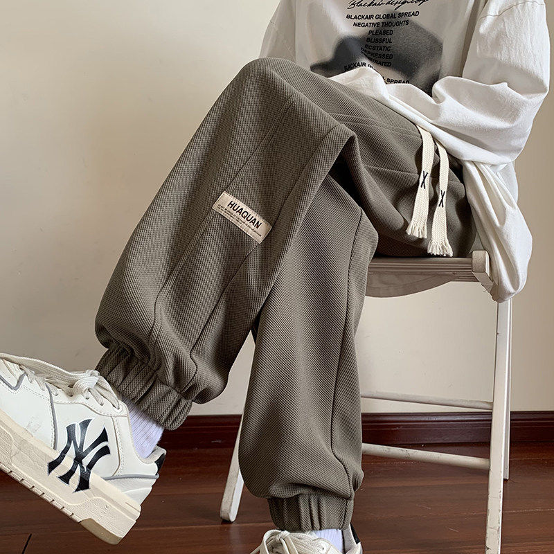 男童卫裤直筒秋冬季长裤子加绒男孩初中高中学生帅气运动大童潮酷,童装/婴儿装/亲子装,裤子,淘宝优惠券,粉丝福利购,淘宝优惠卷