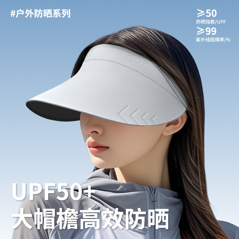 舒美佳夏季防晒帽男女遮阳帽防晒防紫外线UPF50+运动户外空顶帽图片