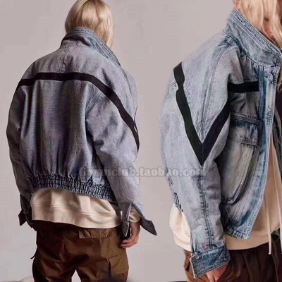 FOG高街第六季拼接牛仔夹克