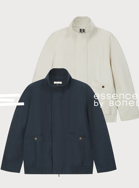 复古立领水洗工装薄夹克纯棉休闲外套支线Essence by BONELESS