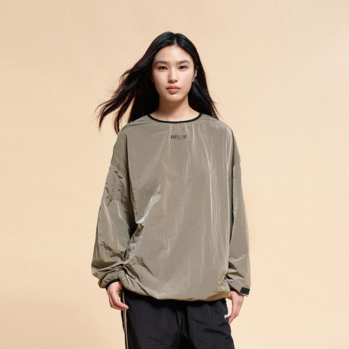 BONELESS无领梭织长袖