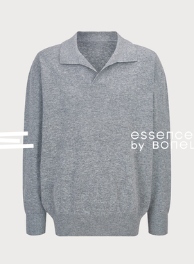 100%澳洲超细美丽诺羊毛海鸥领翻领毛衣支线Essence by BONELESS