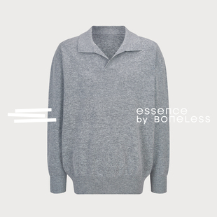 100%澳洲超细美丽诺羊毛海鸥领翻领毛衣支线Essence by BONELESS
