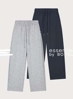 弯刀打褶休闲卫裤宽松百搭cleanfit长裤支线Essence by BONELESS