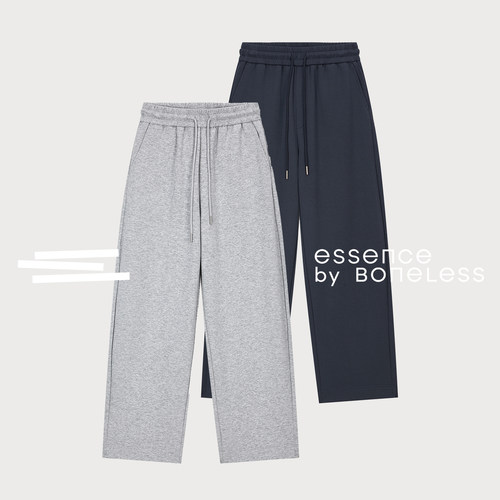 弯刀打褶休闲卫裤宽松百搭cleanfit长裤支线Essence by BONELESS