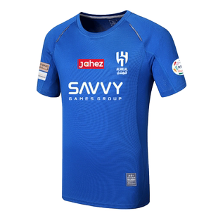 沙特联赛23-24赛季利雅得新月主场球衣10号内马尔足球服速干短袖