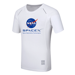 火箭猎鹰9宇航员周边t恤太空探索公司spacex飞船NASA速干短袖夏季