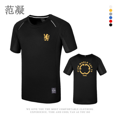 2026世俱杯夺冠切尔西CHAMPIONS纪念T恤欧协联杯同款速干男夏短袖