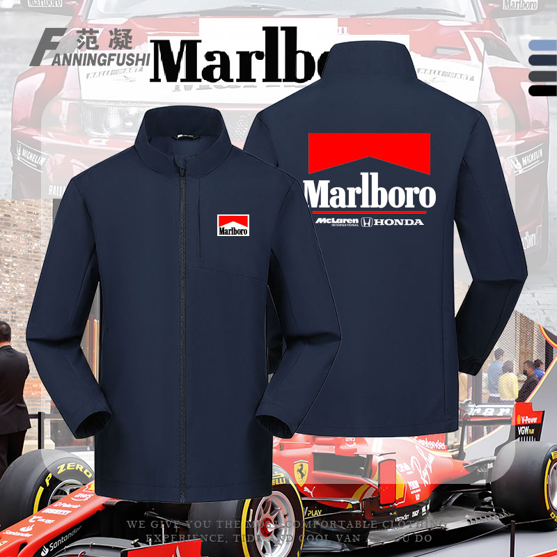 万宝路探险队赛车F1车队冲锋衣服